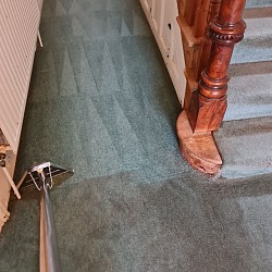 Nitro carpet and upholstery cleaning before and after photo