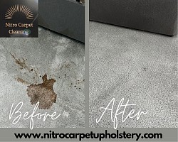 Nitro carpet and upholstery cleaning before photo