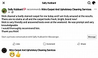 Another great review left on Facebook platform