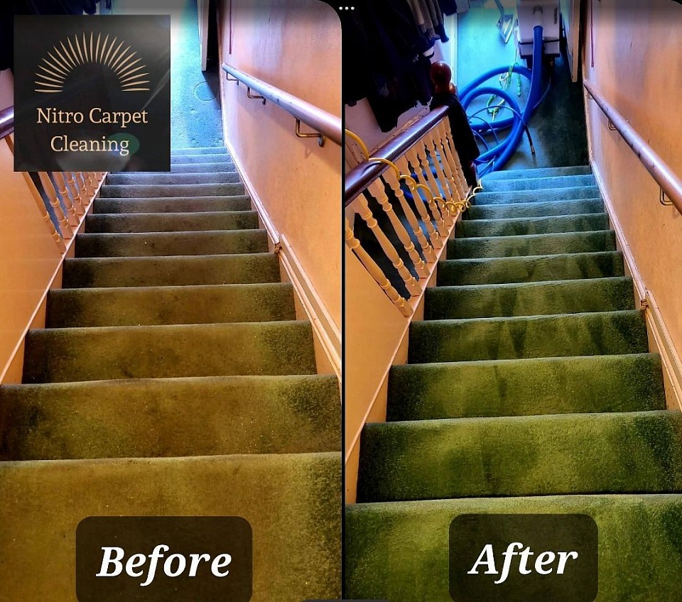Plymstock Stairs And Landing Cleaning Photo Before And After